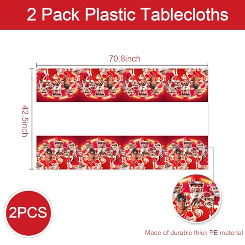2Pack Kansas Tablecloth Disposable Tablecover Birthday Party Supplies and Decorations for Kid Boy Baby Shower Rectangle Ta...