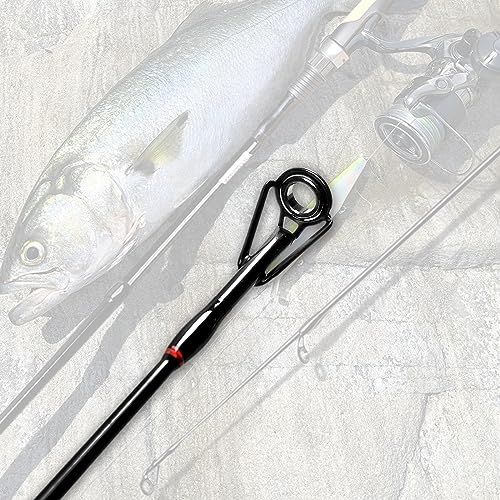 Fiblink 4 Pieces Travel Spinning Rod Medium Carbon Spinning Fishing Rod Portable Fishing Rod