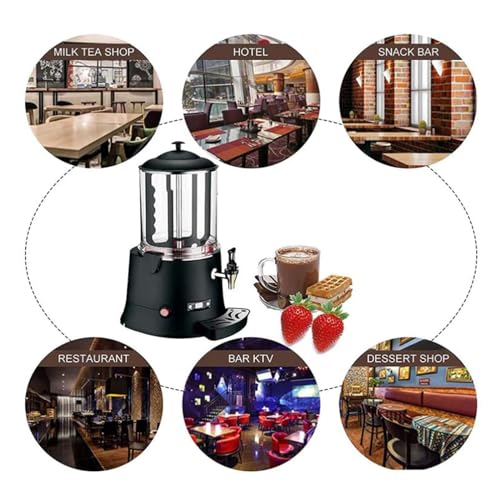 Chocolate Fountain,Commercial 5L Hot Chocolate Dispenser Machine,Electric Chocolate Beverage Making Machine,Adjustment Cho...