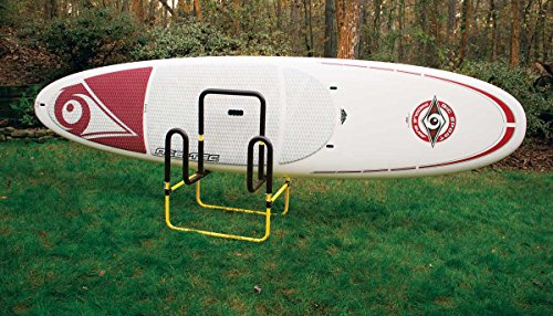 Suspenz Stand Up Paddle Board Surfboard Transport Cart & Stand, Double Trouble Carrier/Trolley Converts to a Stand for 2 S...
