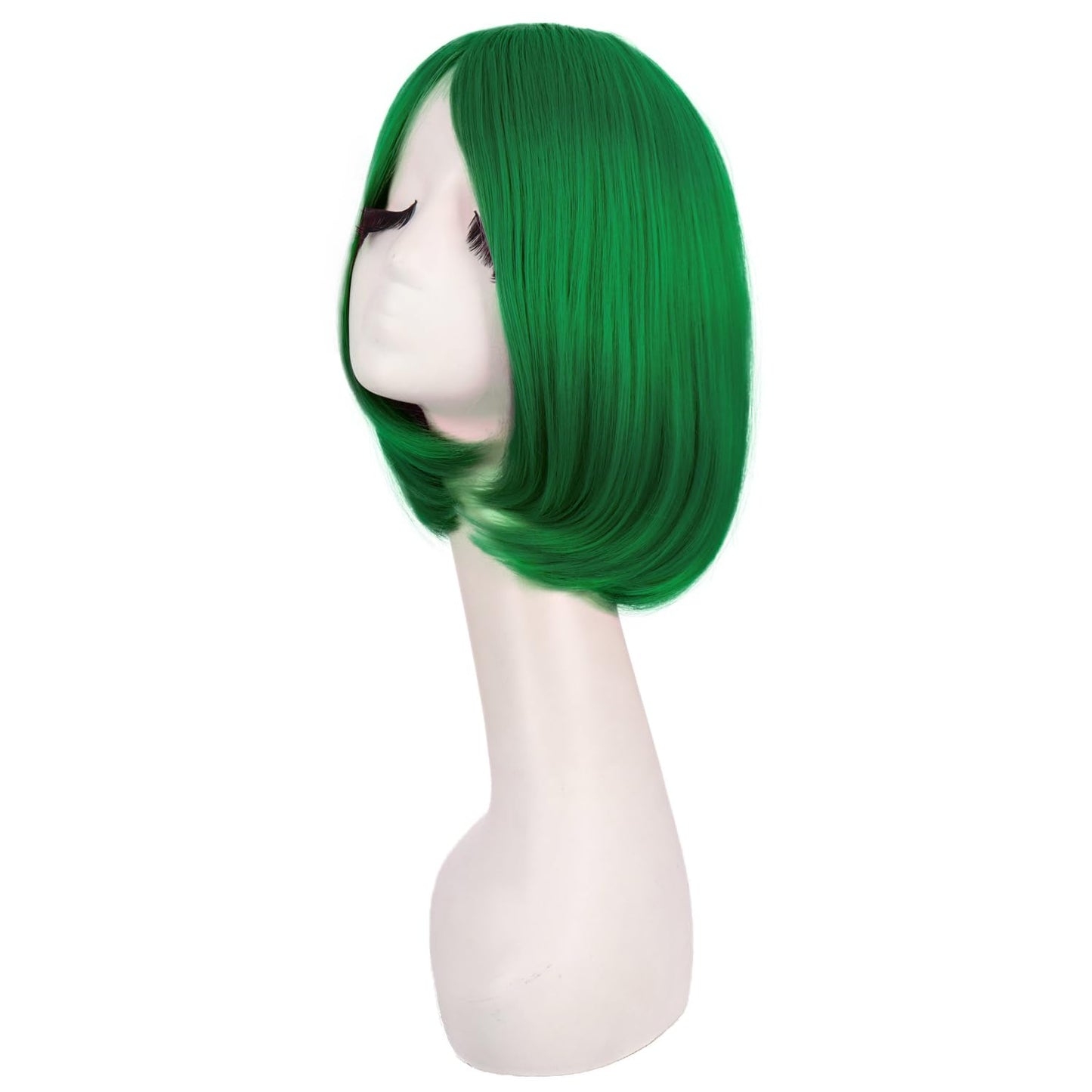 MapofBeauty 12 Inch/30 cm Fashion Unisex Short Straight Beauty Wig (Grass Green)