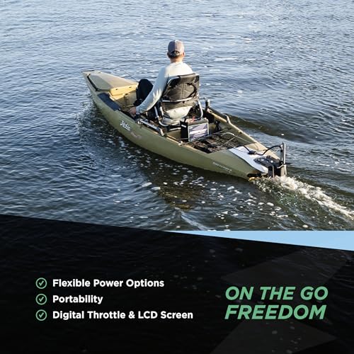 Newport NK300 Electric Kayak Motor - 3HP Equivalent, 36V Brushless Direct Drive, Extended Range up to 66 Miles, Whisper-Qu...