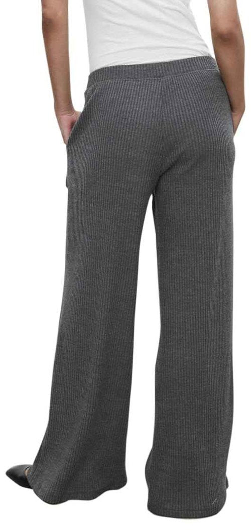 VELVET BY GRAHAM & SPENCER Women's Colleen Triblend Cozy Rib Pant, Charcoal