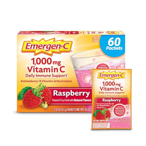 Emergen-C 1000mg Vitamin C Powder, with Antioxidants, B Vitamins and Electrolytes, Vitamin C Supplements for Immune Suppor...