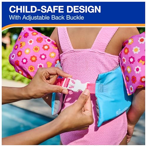 SwimWays Disney Minnie Swim Trainer, US Coast Guard Approved Life Vest Kids Swim Vest, Arm Floaties & Life Jackets for Kid...