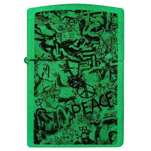 Zippo Street Art Graffiti Glow in The Dark Pocket Lighter