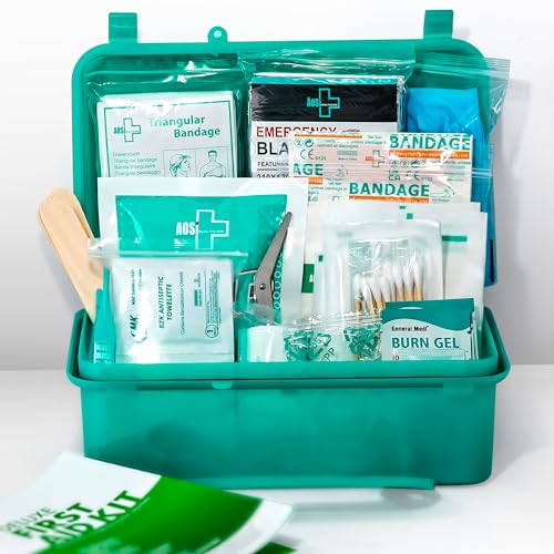 General Medi 150 Pieces Hardcase First Aid Kit - First Aid Box Contains Premium Medical Supplies for Travel, Home, Office,...