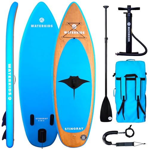 Waterkids Paddle Boards for Kids and Adults, Inflatable Stand Up Paddle Board Packages for Families
