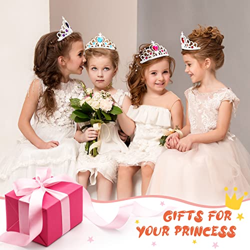 30 Pcs Princess Crown Set Tiaras for Girls Plastic Tiaras Bulk Dress up Costume Party Favors Accessories Kid Birthday