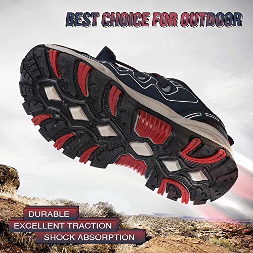 UOVO Boys Shoes Boys Sneakers Boys Tennis Running Shoes Waterproof Hiking Shoes Kids Athletic Outdoor Sneakers Slip Resist...