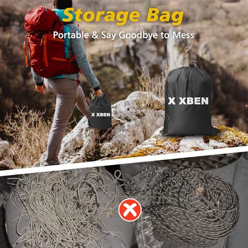 X XBEN Paracord Reflective 1000lb, 50/100/200/500/1000ft 4mm, 13 Strand Paracord Rope, Tactical Parachute Cord for Campin...