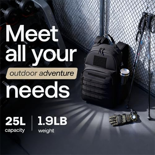 Miramrax Tactical Backpack for Men Military Backpacks with Holster Army 3 Days Assault Pack Bug Out Bag for Hiking Camping...