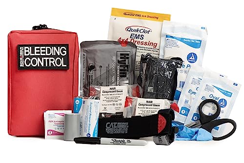 Scherber Public Access Bleeding Control Kit | Trauma Equipment, First Aid Supplies & NAR Tourniquet Pack for Gunshot Wound...