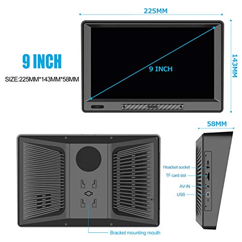 AWESAFE GPS Navigator for Car,Latest 2025 Map,9 inch Touch Screen Real Voice Spoken Navigation System for Cars, Vehicle GP...