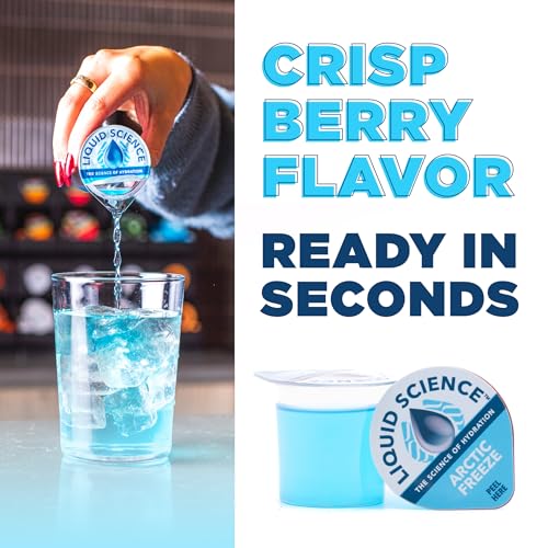 Java House Liquid Science Arctic Freeze Single Serve Hydration Pods - Peel and Pour - Cool Blue Raspberry Hydration - Pack...