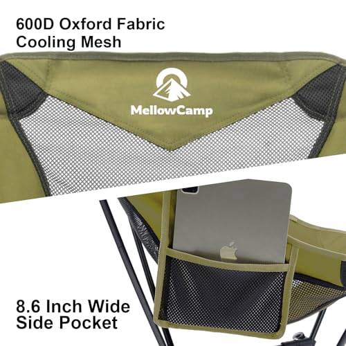 MellowCamp Camping Chair, Ultralight Folding Backpacking Hiking Chair, Compact Portable for Hiking, Camping, Backpacking, ...