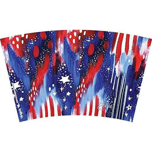 Tervis EttaVee - Americana Stars Made in USA Double Walled Insulated Tumbler Travel Cup Keeps Drinks Cold & Hot, 16oz, Classic