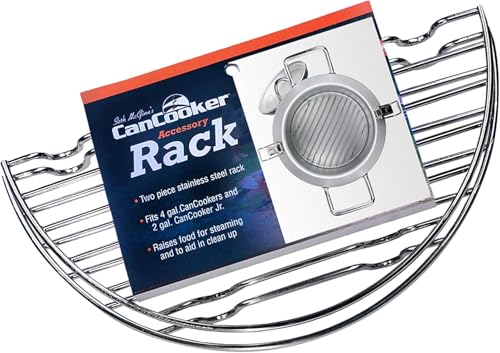 CanCooker Camping Cookware | Butane Stove with Portable Grill Top Conversion, Steam Cooker, Pot Rack, Handle Cover