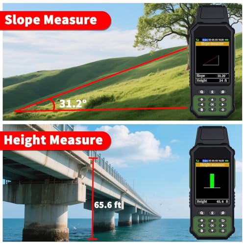 NiesahYan ZL190 Handheld GPS for Surveying, High Precision GPS Surveying Equipment for Mountainous Land Slope and Flat Fie...
