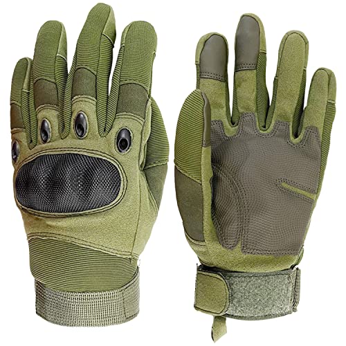 Sutekus Tactical Gloves Hard Knuckle Gloves with Touchscreen Fingers Hand Gear for Hiking, Camping, Hunting, Combat, Shoot...