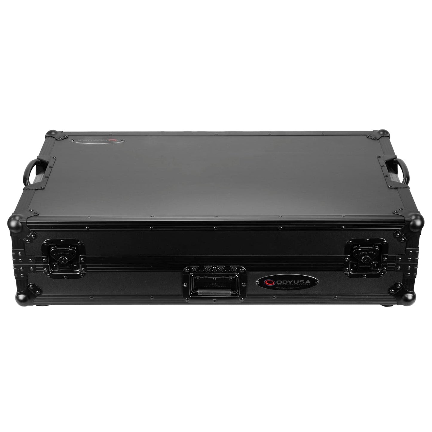 Odyssey Fzgsperformerw1Bl Rane Performer Black Label 1U Flight Case With Glide Style Laptop Platform And Wheels