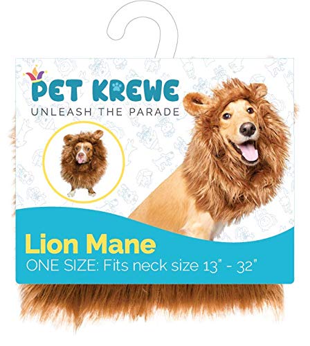 Pet Krewe Lion Mane for Dog -Lion Mane Dog Costume by Pet Krewe