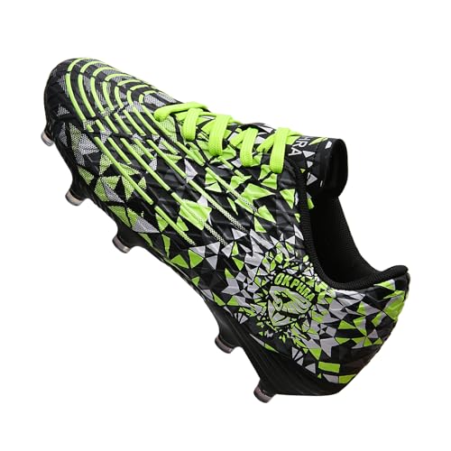 OKPHRA Kids Soccer Cleats Boys Girls Trainning Football Shoes for Little/Big Kid Outdoor Indoor Firm Ground Athletic Turf ...