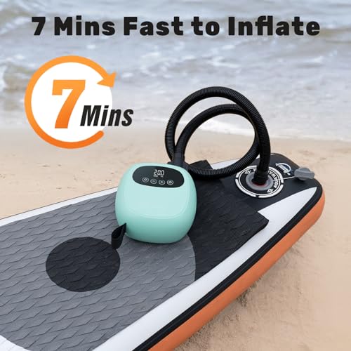 dwndpump Electric Air Pump for SUPs, Mini Bike Air Pump