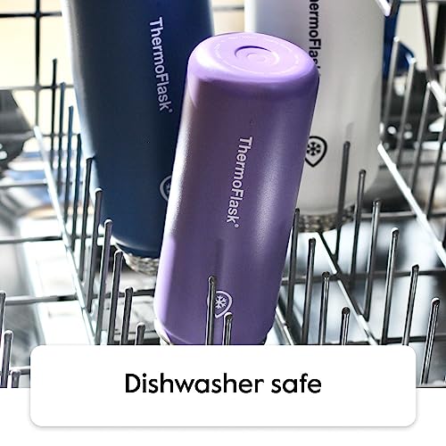 ThermoFlask Bottle with Spout Lid - Stainless Steel Water Bottles with Double-Wall Insulation & BPA-Free Spout Lids - Lea...