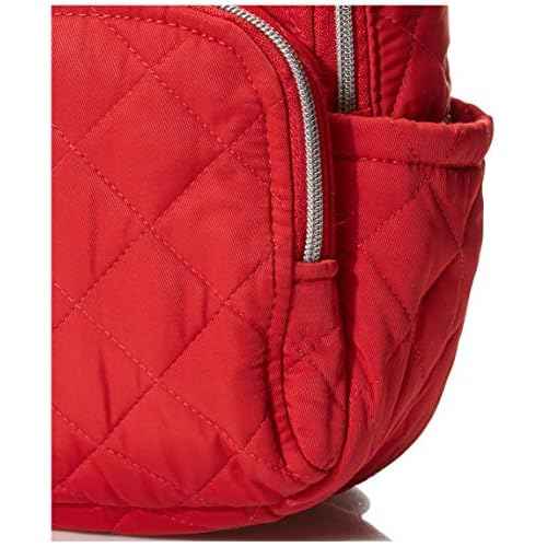 Vera Bradley Women's Performance Twill Small Backpack, Cardinal Red, One Size