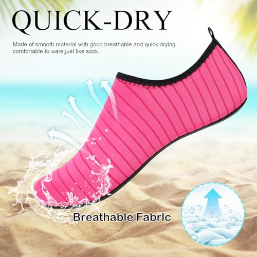 Water Shoes for Women Men Slip-on Barefoot Aqua Yoga Socks for Swim Pool Beach Surf River