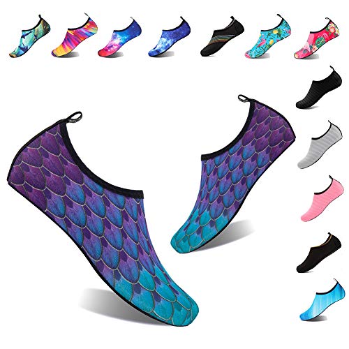 YALOX Water Shoes Women's Men's Outdoor Beach Swimming Aqua Socks Quick-Dry Barefoot Shoes Surfing Yoga Pool Exercise