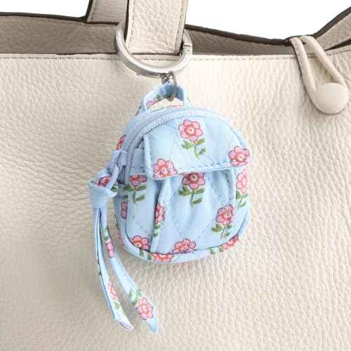 Vera Bradley Premium Cotton Original Backpack Bag Charm, Daffodil Ditsy, One Size