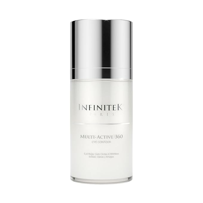 Infinitek Paris Multi-Active Collagen Eye Cream; Retinol Serum Contour - Anti Aging Eye Cream for Wrinkles, Under Eye Treatment for Dark Circles and Under Wrinckle Repair. 0.50 Fl Oz