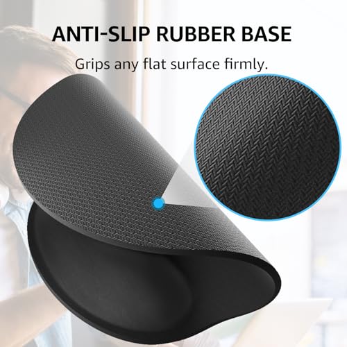 KTRIO Ergonomic Keyboard Wrist Rest and Mouse Pad with Wrist Rest Set, Memory Foam Wrist Support for Typing, Gaming, Offic...