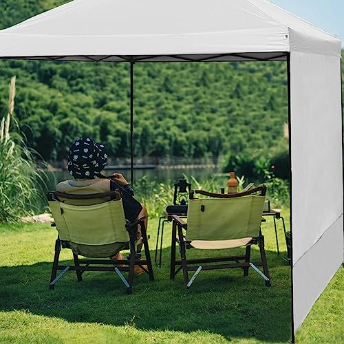 Canopy Sunwall Sidewall Gazebos Tent Waterproof for 10x10ft Pop up Canopy Straight Leg Gazebos Outdoor Instant Canopies 1 ...