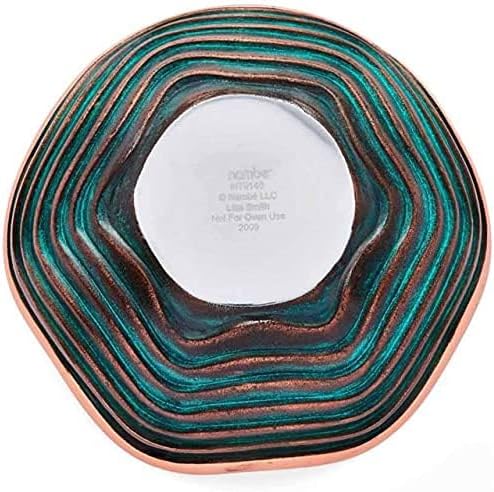 Nambe Copper Canyon Bowl | 7Inch Fruit Bowl for Kitchen Counter, Table, Mantel Dcor | Decorative Scalloped Edge Vegetable Basket | Salad Serving Bowl | 21.5 Ounce