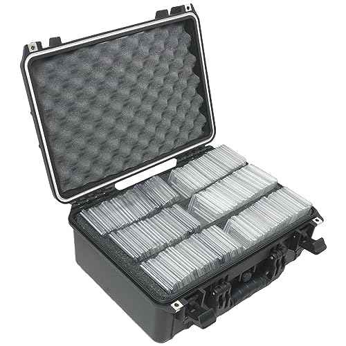 Case Club 207 Graded Card Slab Carrying Case- Slotted Storage Fits PSA/BGS/FGS/ & More Graded Slabs- Sports/Trading Collector Box for MTG/Baseball- Travel Holder for Slabs/Sleeves/Loose Cards