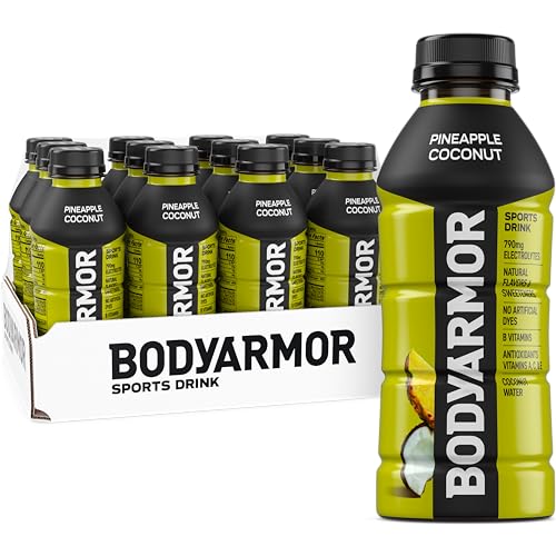 BODYARMOR Sports Drink, Pineapple Coconut, Electrolyte Drink Hydration, 16 Fl Oz Bottles (12 Pack), Flavored Coconut Water...