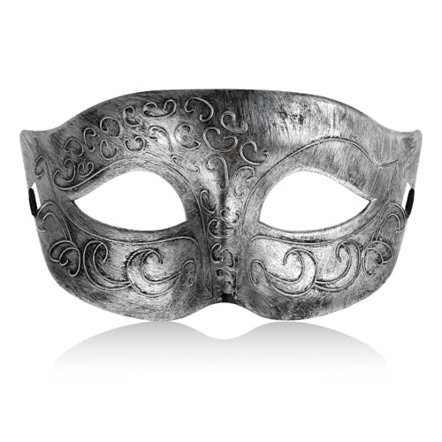 Gjinxi Masquerade Mask for Men Venetian Vintage Retro Carnival Cosplay Character Half Masks Party Halloween Mardi Gras
