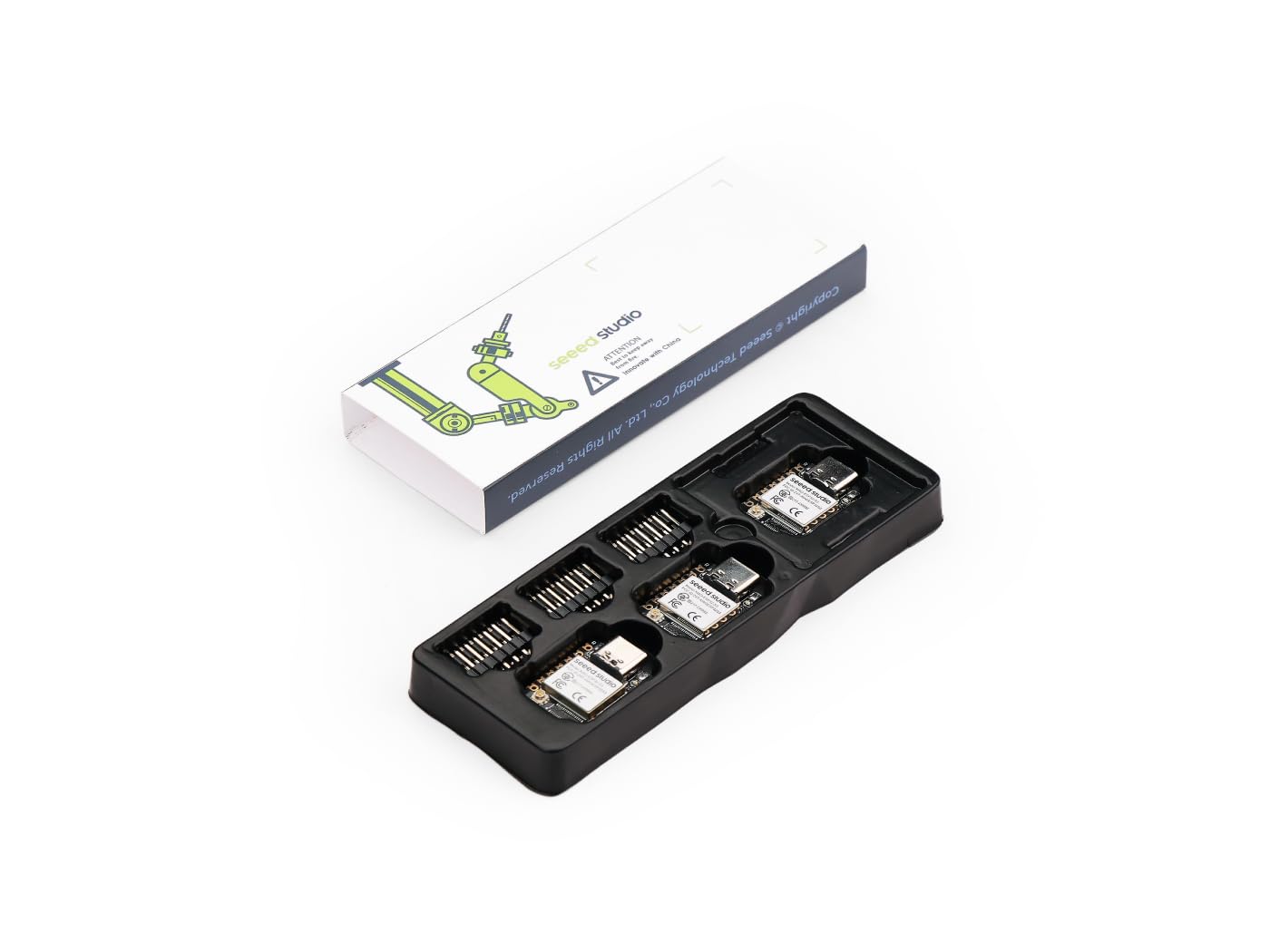 XIAO ESP32S3 3PCS Pack- 2.4GHz WiFi, BLE 5.0, 8MB PSRAM, 8MB Flash, Dual-core, Battery Charge Supported, Power Efficiency and Rich Interface, Ideal for Smart Homes, IoT, Wearable Devices, Robotics.
