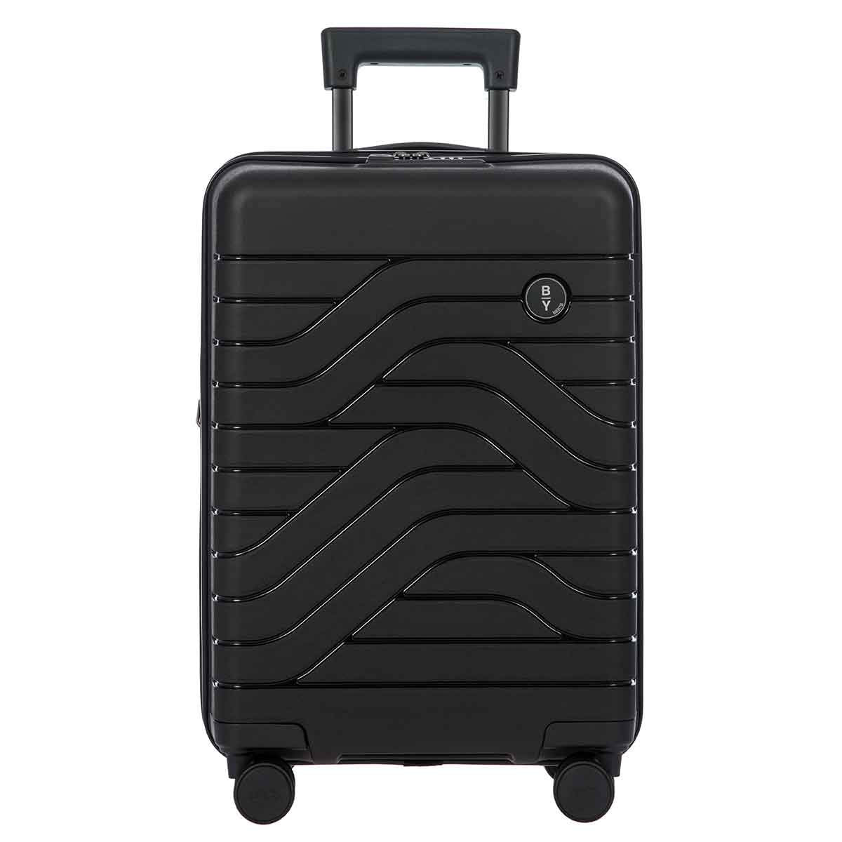 Bric's B|Y Ulisse Carry-On Luggage with Spinner Wheels – Airline Approved Hard Shell Suitcase, TSA Combination Lock & USB Port - Removeable Wash Bag Included - 21 Inch, Black