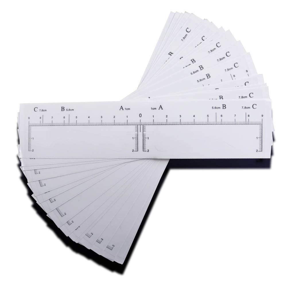 CHOOSE-IT Eyebrow Stencil Disposable Eyebrow Shaper Kit - 50PC Transparent Mapping Stickers Eyebrow Stencils For Microblading, P