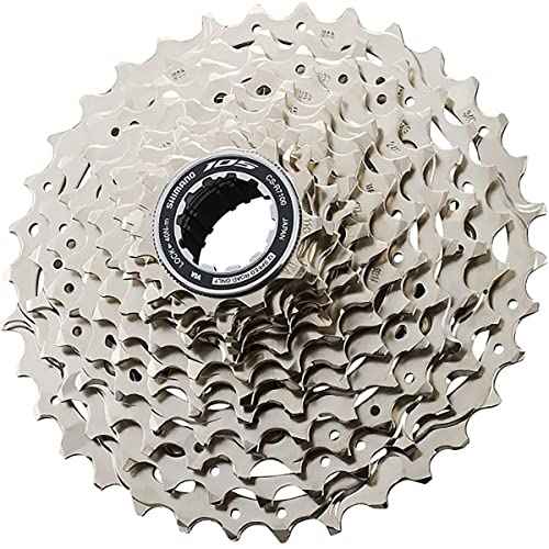 SHIMANO 105 Cs-R7101 12-Speed Cassette Silver, 11-34T, 12- Speed