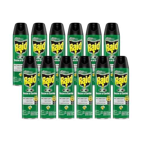 Raid House and Garden Insect Killer Insecticide Aerosol Spray - 11 Oz. (Pack of 12)