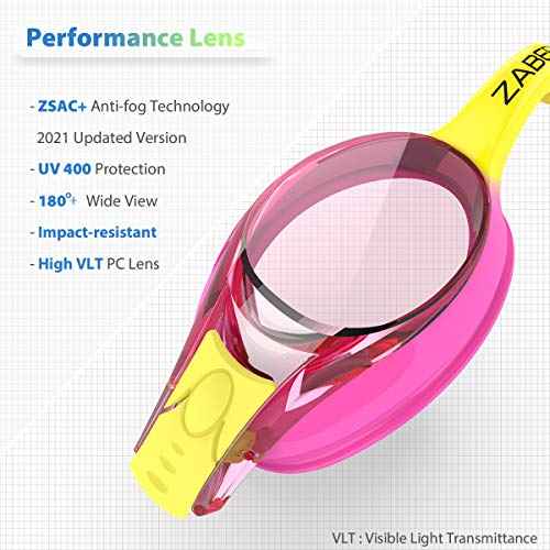 3 Pack Kids Goggles for Swimming, Anti-fog 100% UV Protection, for Kids Age 3-10