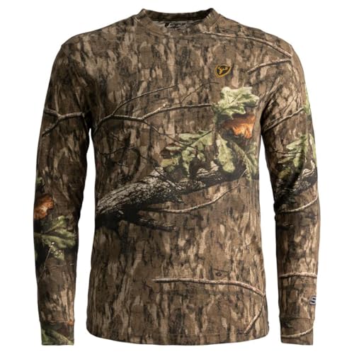 SCENTBLOCKER Scent Blocker Fused Cotton Lightweight Long-Sleeve Shirt, Camo Hunting Clothes