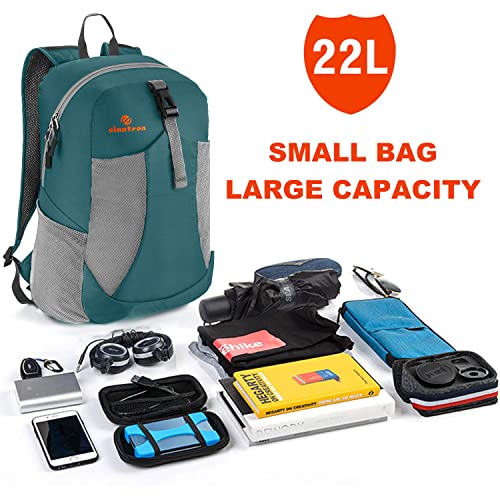 sinotron 22L Lightweight Packable Hiking Backpack, Small Hiking Backpack Day Pack for Women Men Travel Camping Vacation