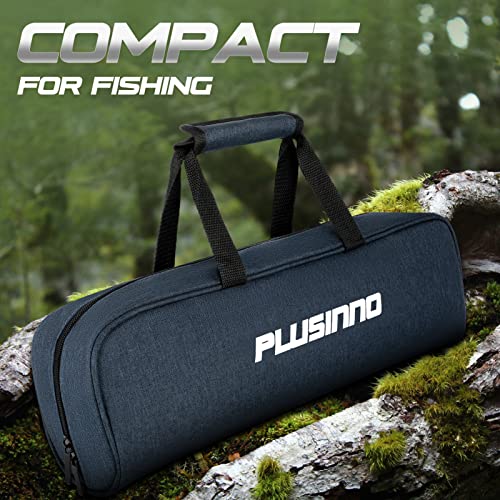 PLUSINNO Fishing Rod and Reel Combos Carbon Fiber Telescopic Fishing Pole with Reel Combo Sea Saltwater Freshwater Kit Fis...
