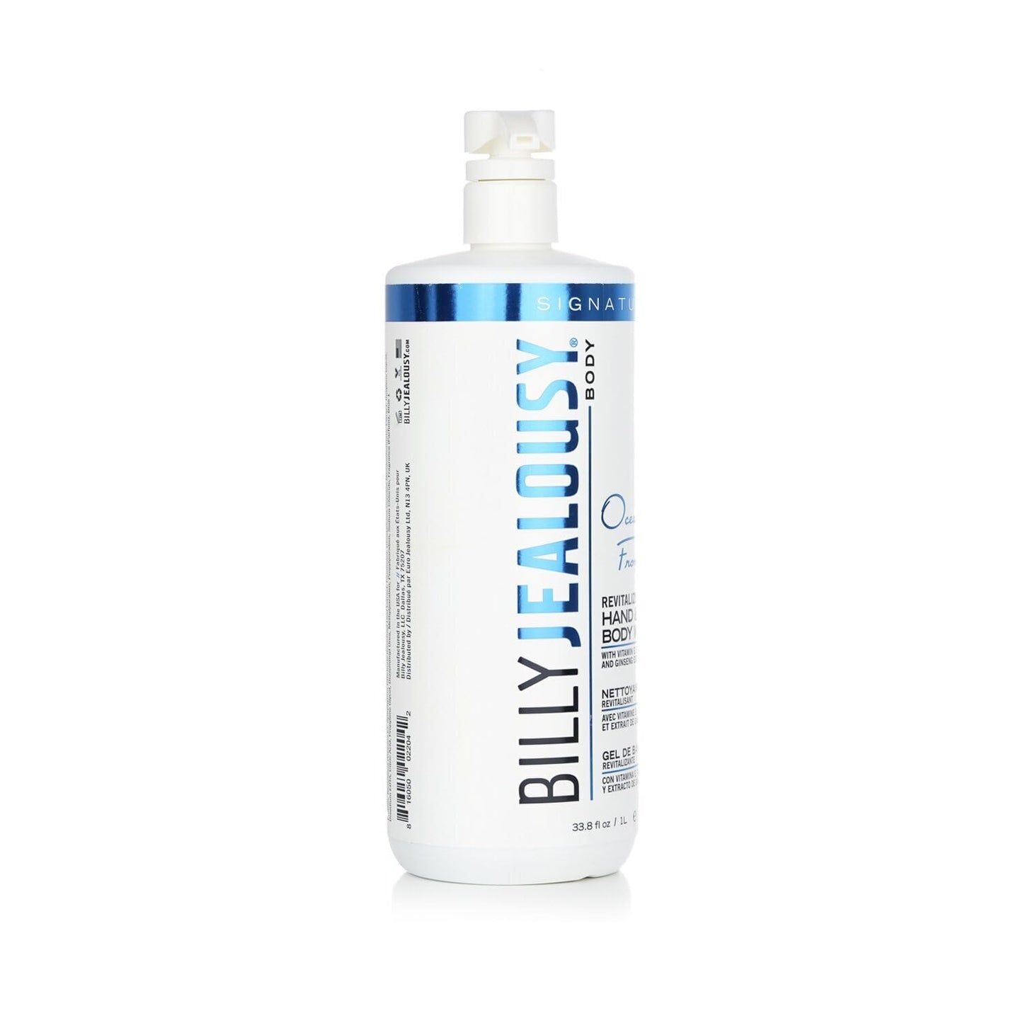 Billy Jealousy Ocean Front Revitalizing Body Wash for Men with Vitamin E & Panthenol Cleanse, Smooth & Soften Skin, 1L